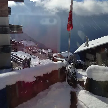 Gemutliche Sonnige Bergpanoramasicht Lägenhet Albinen